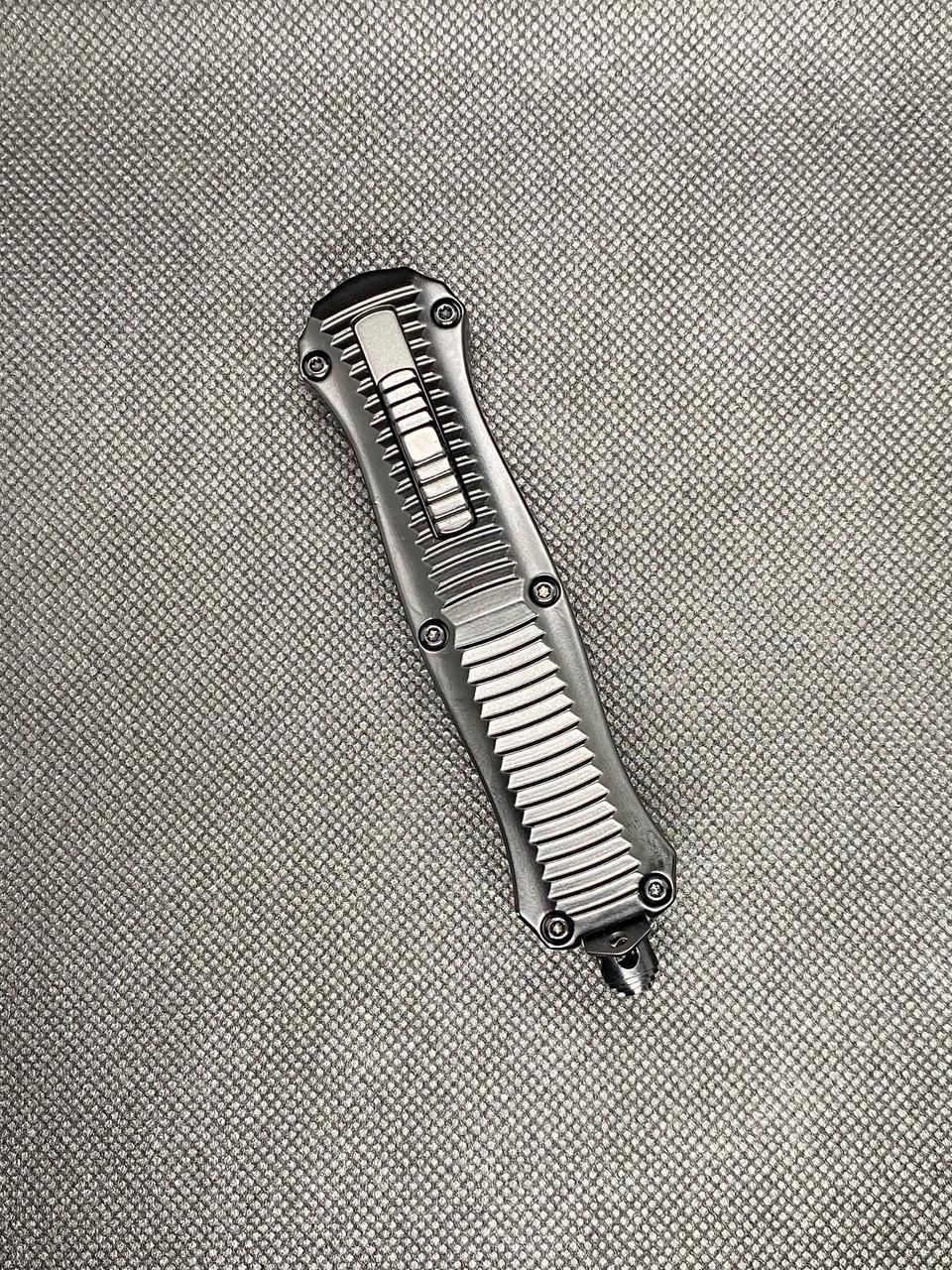 Black Intrepid OTF Switchblade Knife