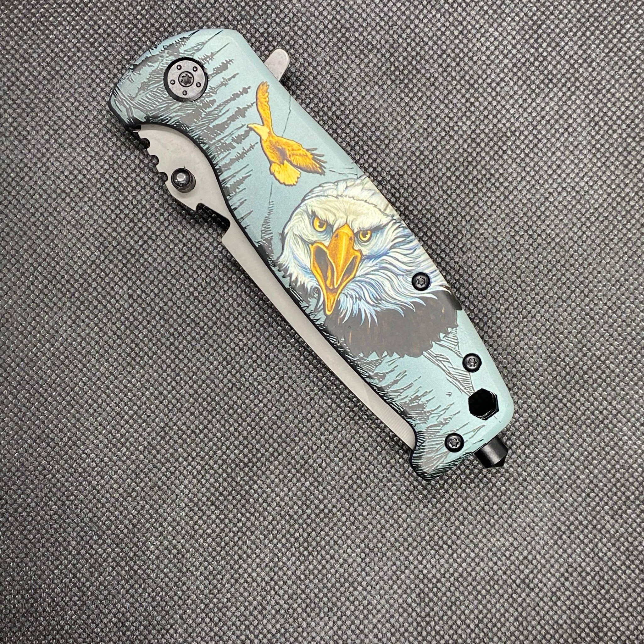 Eagle style stainless steel Hunting Knife.